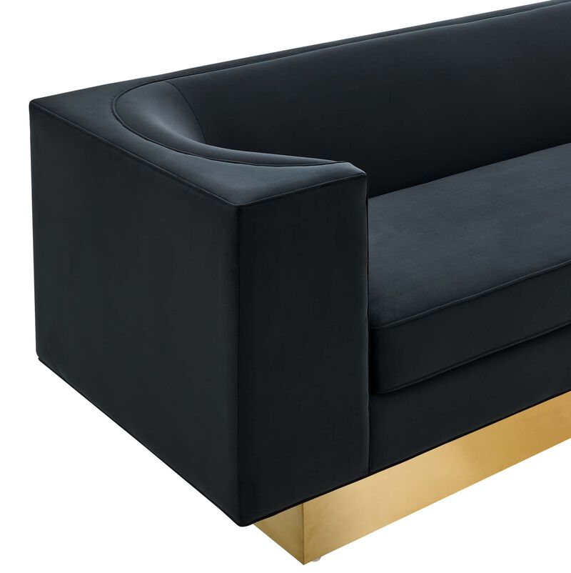 Eminence Upholstered Performance Velvet Sofa image number 4