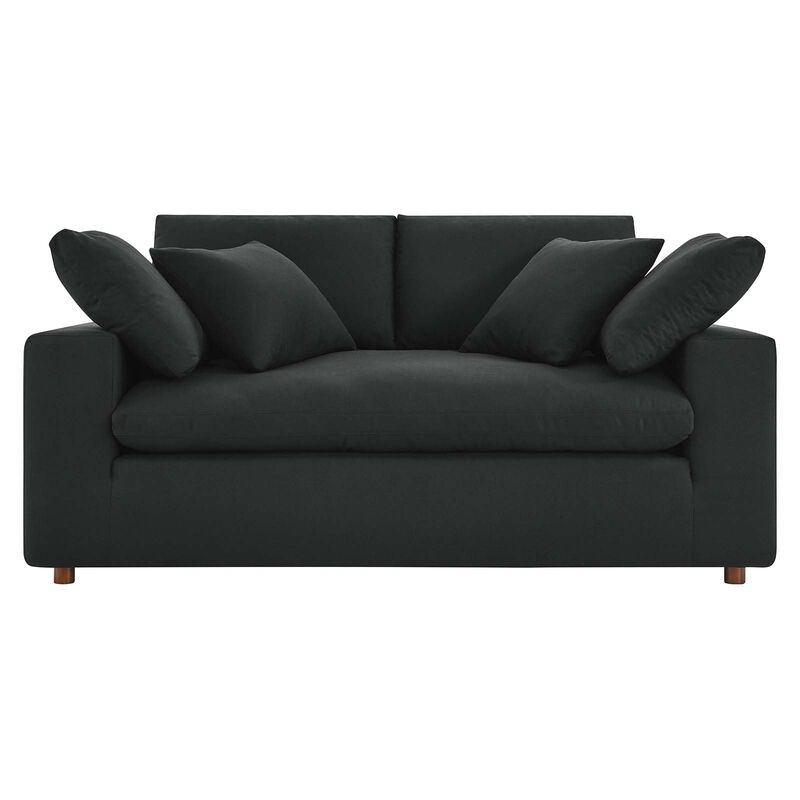 Modway EEI-4859-BLK Commix Down Filled Overstuffed Loveseat, Black image number 5