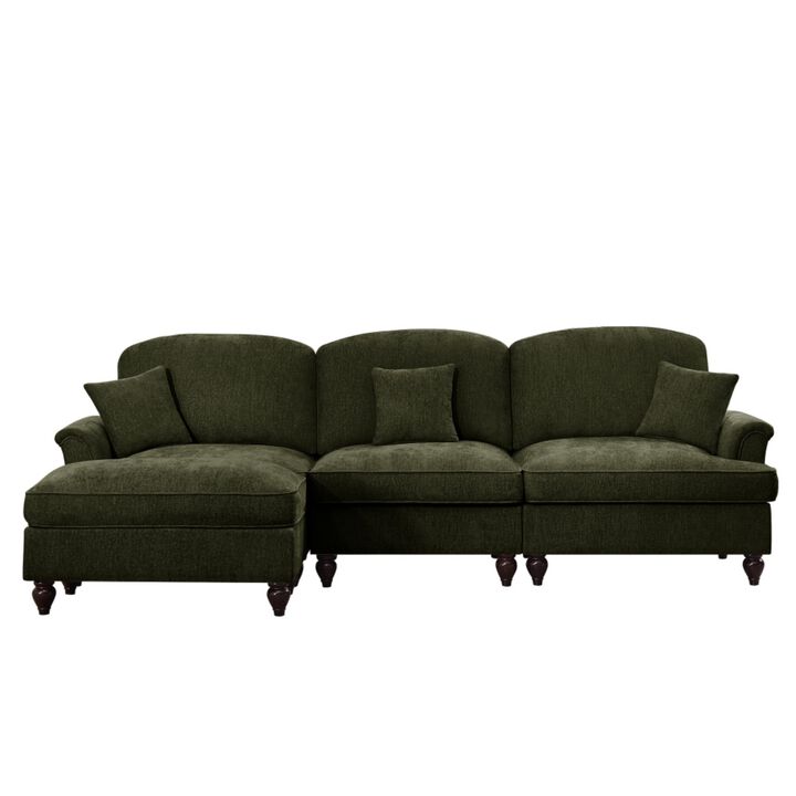Kaxnir Mid-Century Modern L-Shaped Sectional