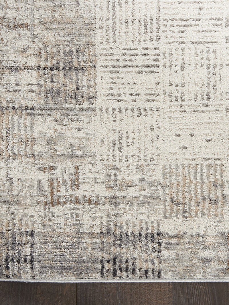 Elation ETN05 Ivory/Gray 7' x 10' Rug
