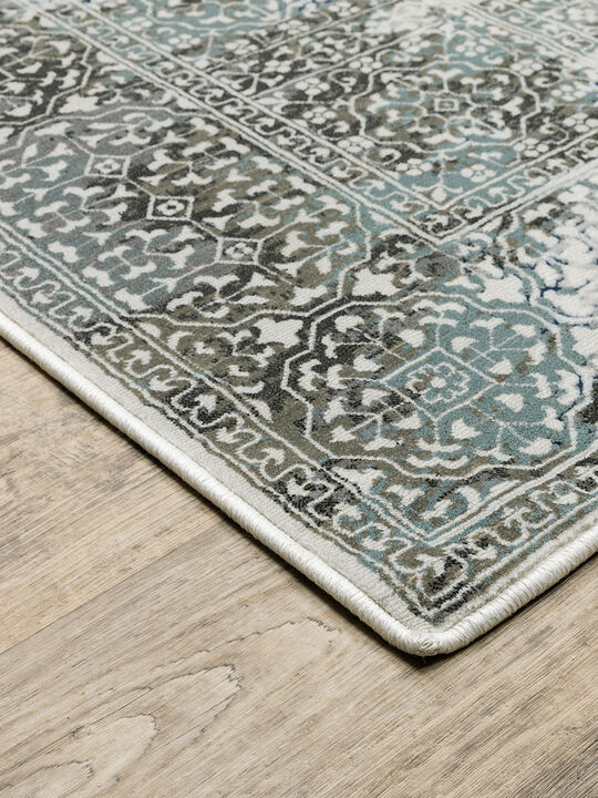 Gemini 7'10" x 10'10" Grey Rug