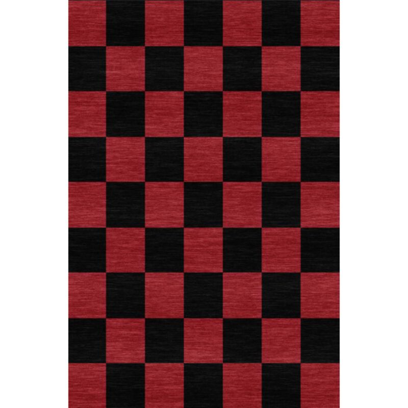 Christmas Area Rug, Christmas Plaid Rugs Office Carpet Washable Doormat Xmas Holiday Decor Non Slip image number 0