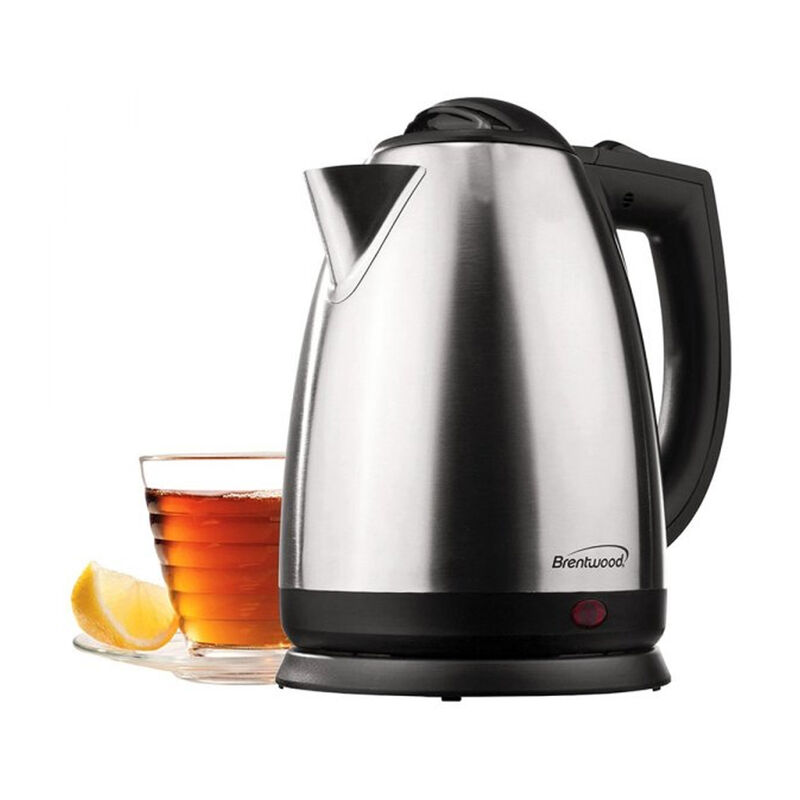 Brentwood 2.0 L Stainless Steel Electric Cordless Tea Kettle 1000W (Brushed)