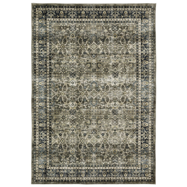 HomeRoots Oriental Distressed Area Rug
