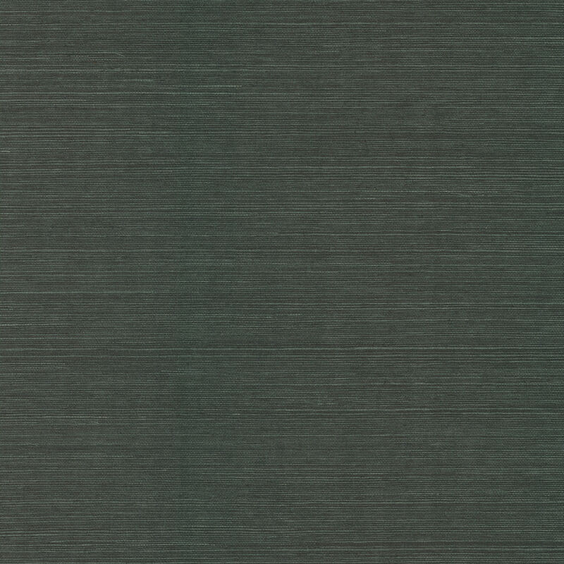 Colcord Dark Green Sisal Grasscloth Wallpaper image number 0