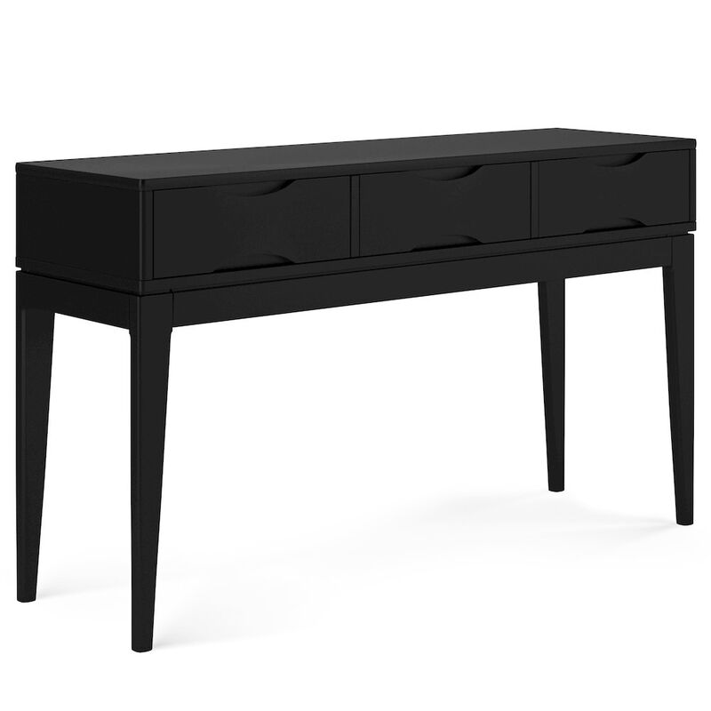 Simpli Home Harper Solid Hardwood Console Sofa Table In Black