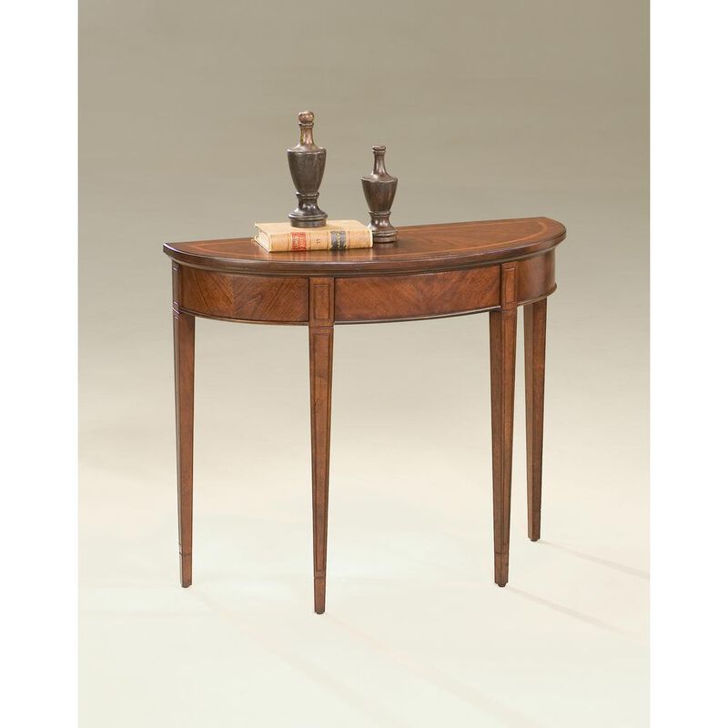 Butler Specialty Company Hampton Demilune Console Table, Dark Brown