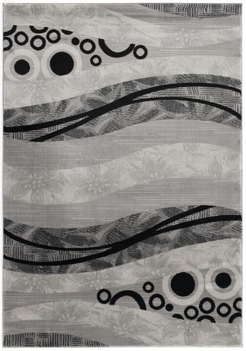 HomeRoots Abstract Dhurrie Area Rug