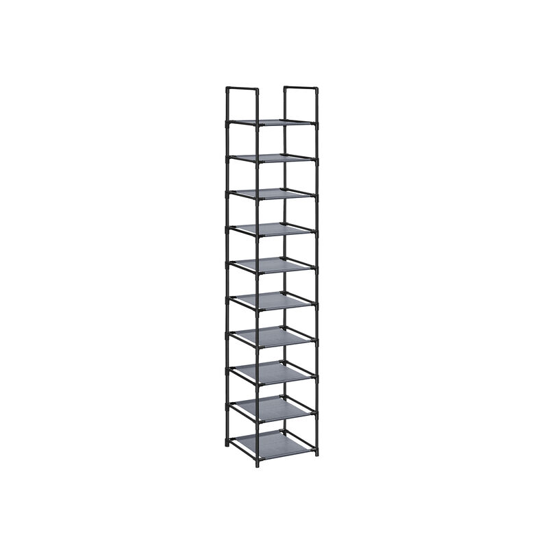 10-Tier Adjustable Shoe Rack for Efficient Storage and Organization