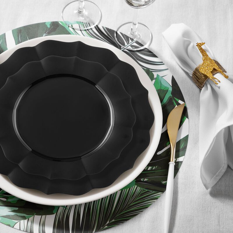 Pearl Pink Round Lotus Plastic Dinnerware Value Set (120 Sets) image number 1