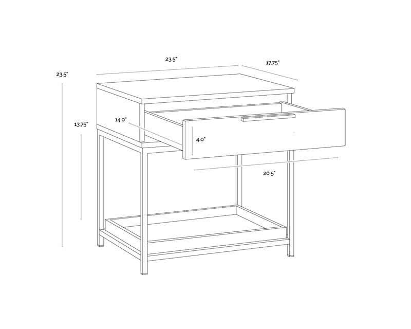 Rebel Small Nightstand