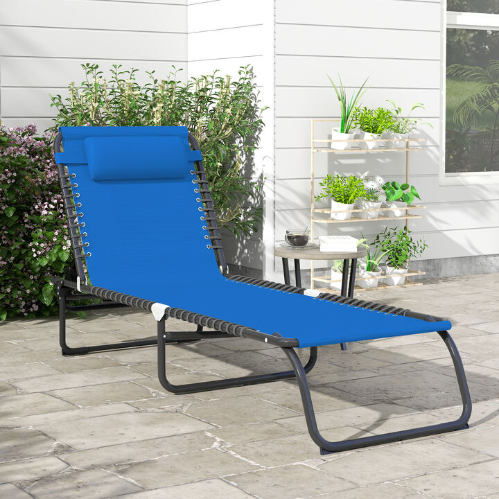 Hivvago Foldable 4-Position Chaise Lounge