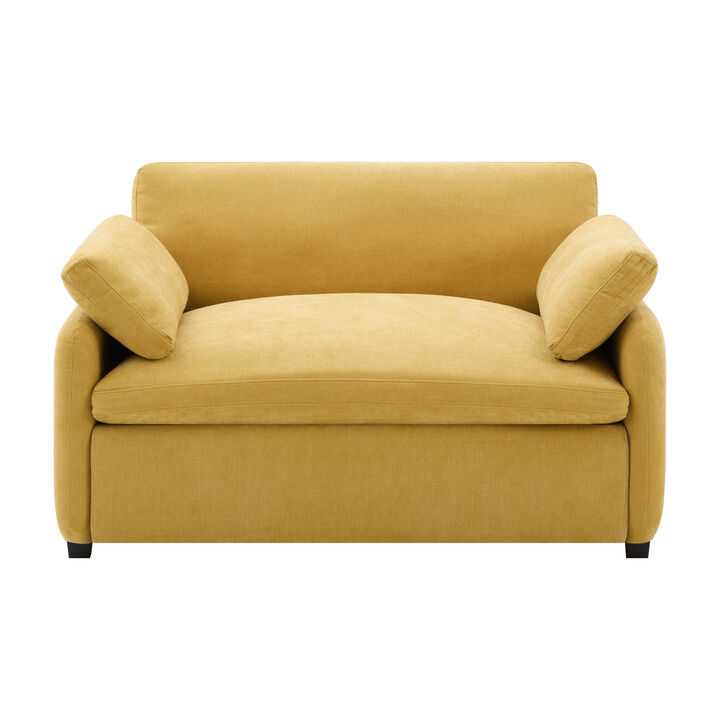 Pasfeg Oversized Chenille Single Sofa