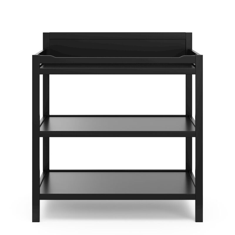 Storkcraft Alpine Changing Table (Black) - Includes Water Resistant Changing Pad