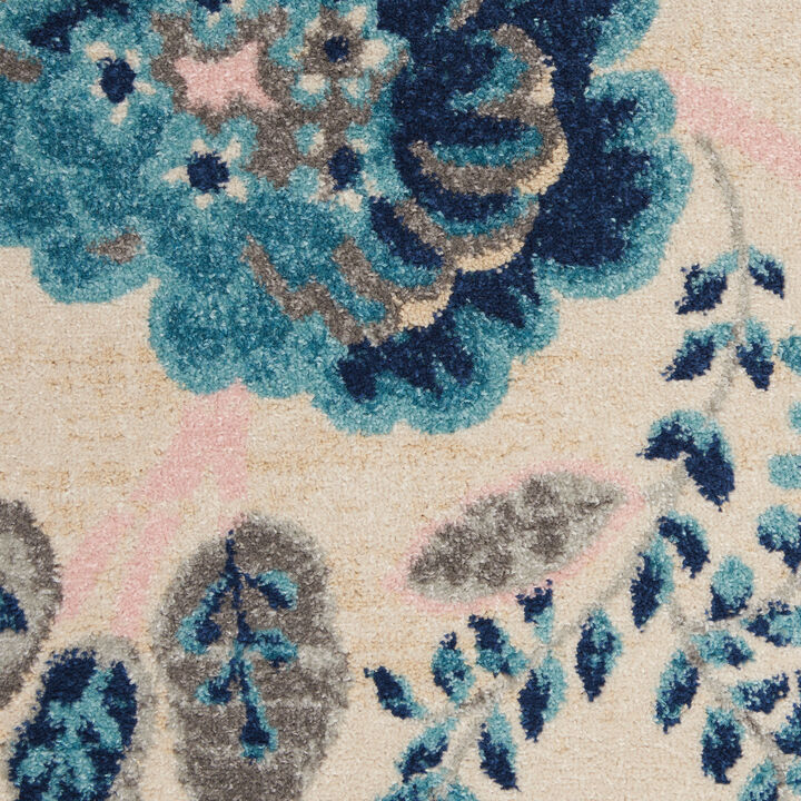 HomeRoots Floral Area Rug