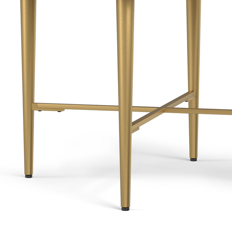 Fallon SOLID MANGO WOOD 20 inch Wide Square Contemporary End Table with Drawer in Natural