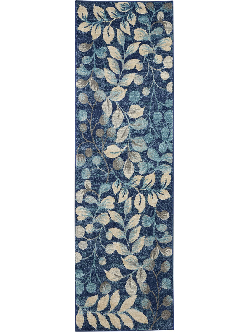 Tranquil TRA03 Navy 2' X 4' Rug image number 0