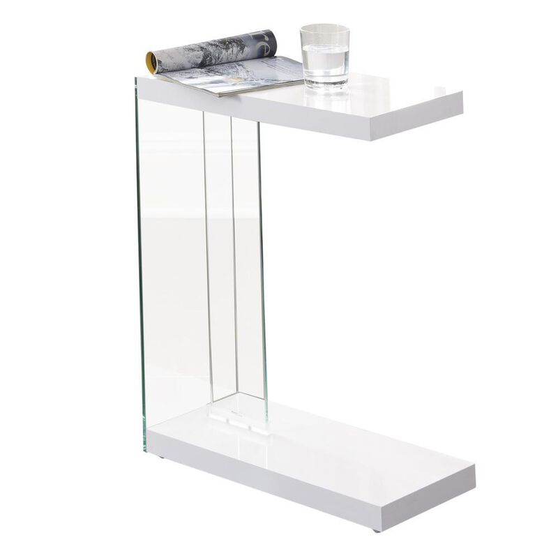 Elaina Chair Side End Table White