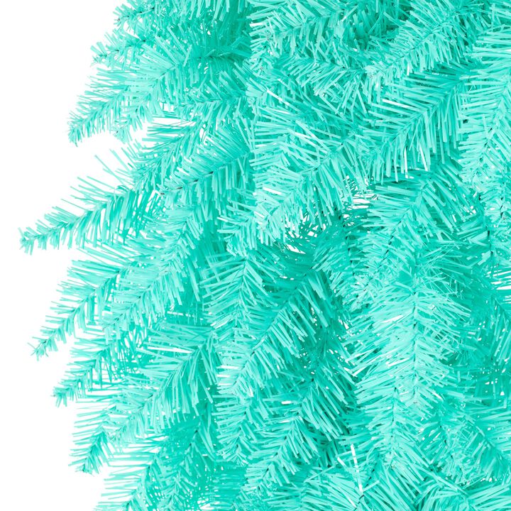 Vickerman 30" Aqua Fir Artificial Christmas Wreath, Unlit - Faux Fir Christmas Wreath - Indoor Seasonal Home Decor
