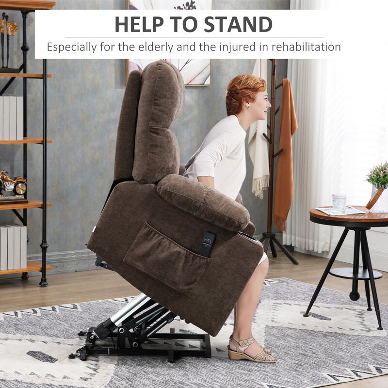 Lift Chair Recliners with Footrest, Coffee
