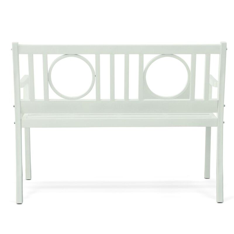 Carolina Living Gramercy Outdoor Bench - White