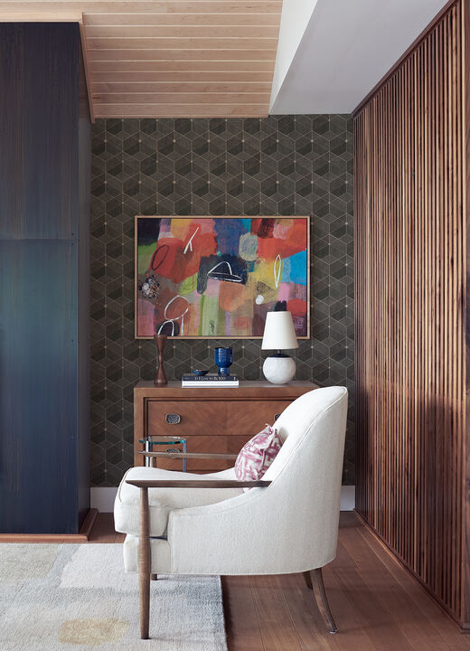 Muir Chocolate Geo Wallpaper (Set of 2)