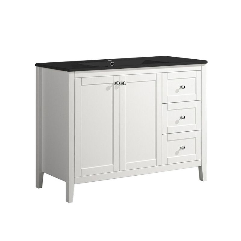 Cannes 48 Single, Two Doors, Three Drawers, Bathroom Vanity image number 1