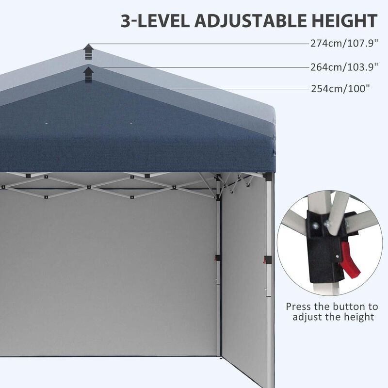 Hivvago Height-Adjustable 10' x 10' Party Tent image number 5