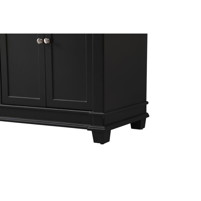 Elegant Kitchen and Bath 72 inch double bathroom vanity set in black