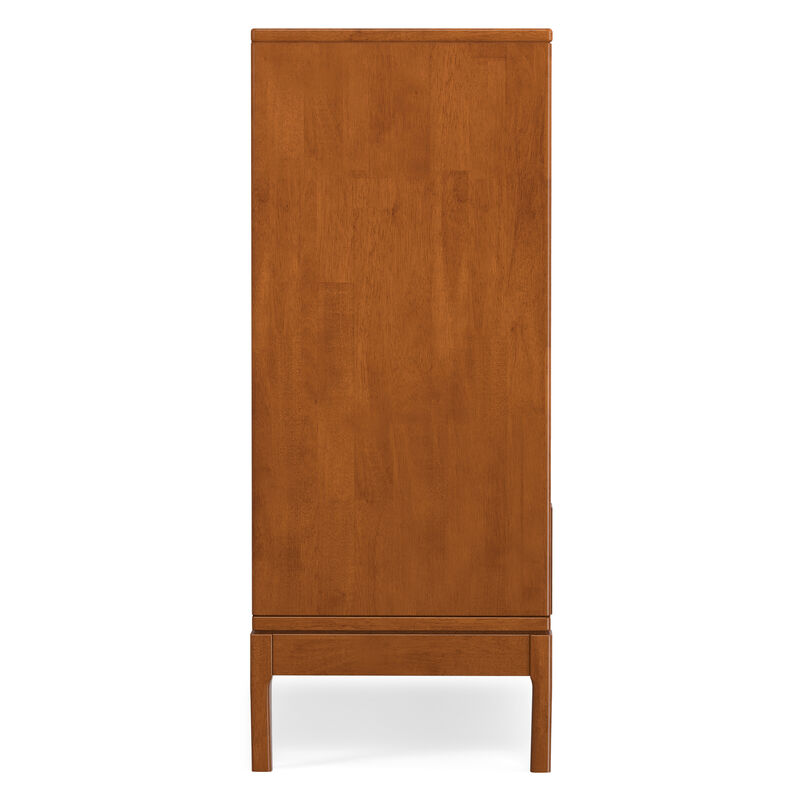 Harper 48 inch Wide Solid Hardwood Mid-Century Modern Medium Storage Cabinet in Teak Brown image number 5