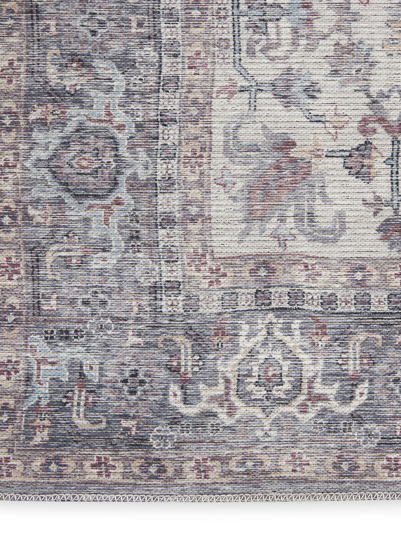 Machine Washable Series 1 SR104 Gray 2' x 6' Rug