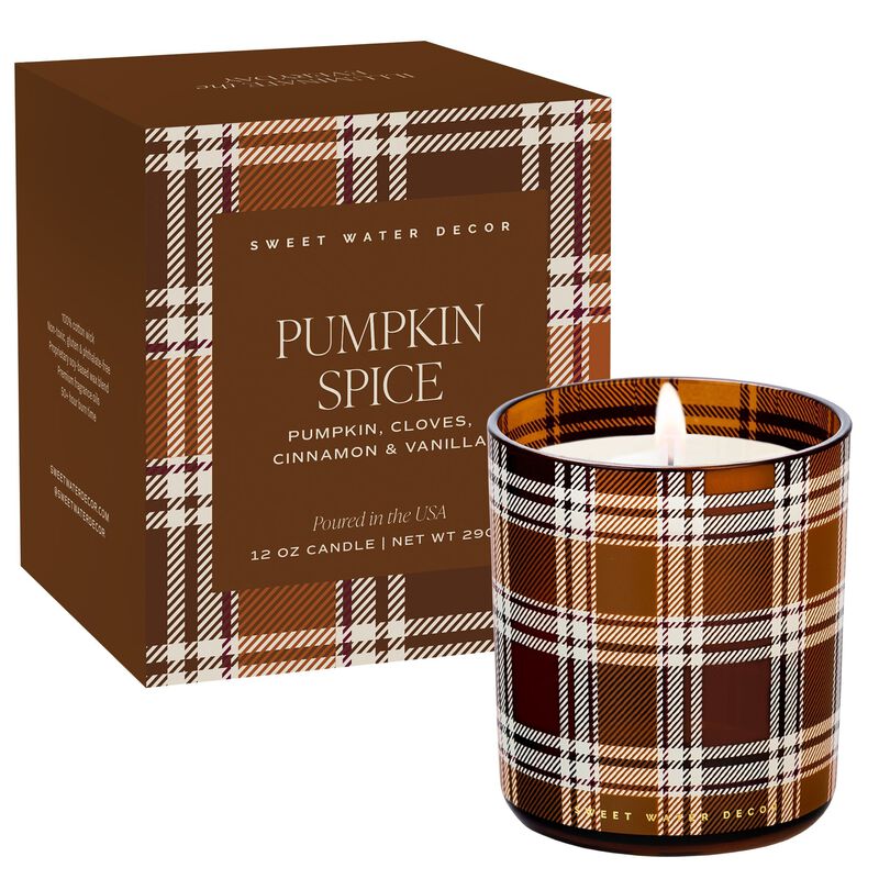 Sweet Water Decor Pumpkin Spice 12 oz Boxed Soy Candle image number 0