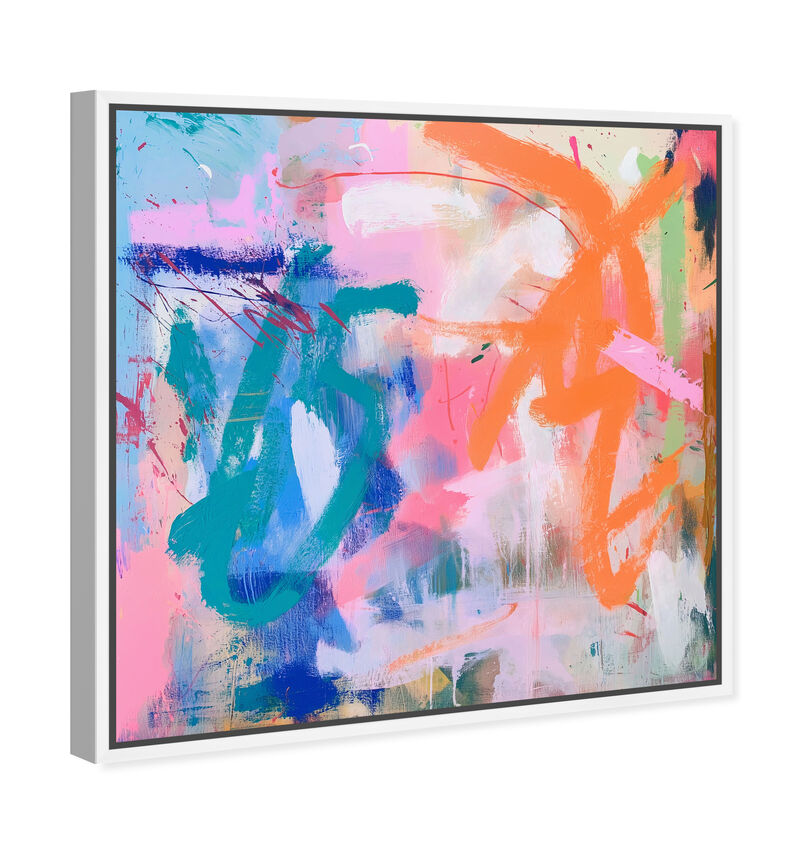Graffiti Orange I Abstract Canvas Print by Oliver Gal image number 2