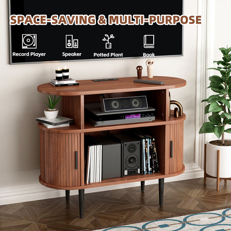 Jilcek Large Round TV Stand image number 2
