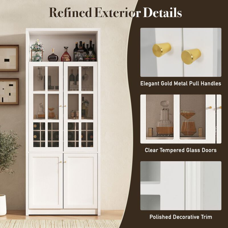 Ritci 78.74" Tall Wine Bar Cabinet image number 3