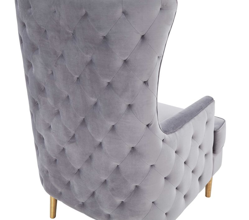 Alina Tall Tufted Back Chair by Inspire Me Home Decor