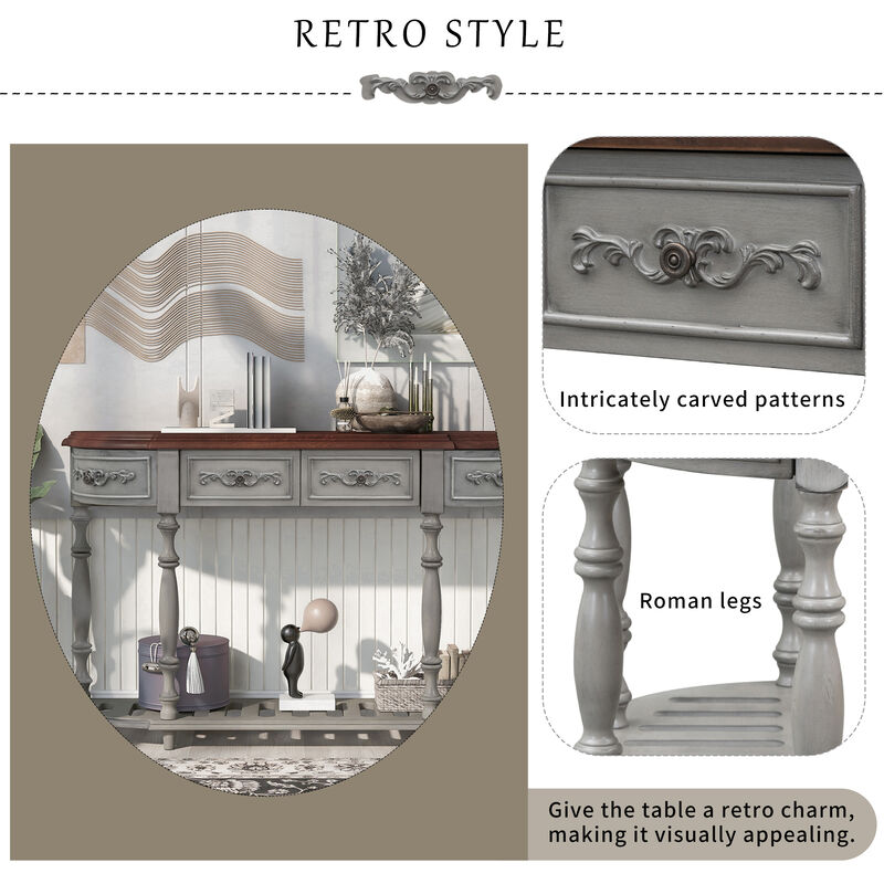 Deques Curved Console Table image number 3