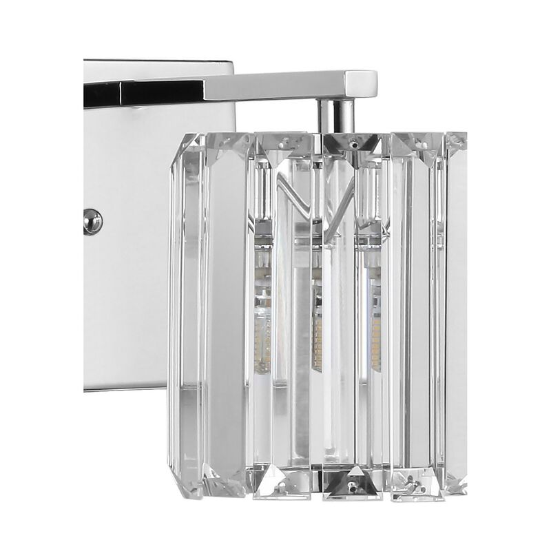 Coco Prism Vintage Metal/Glass Classic Glam LED Vanity Light