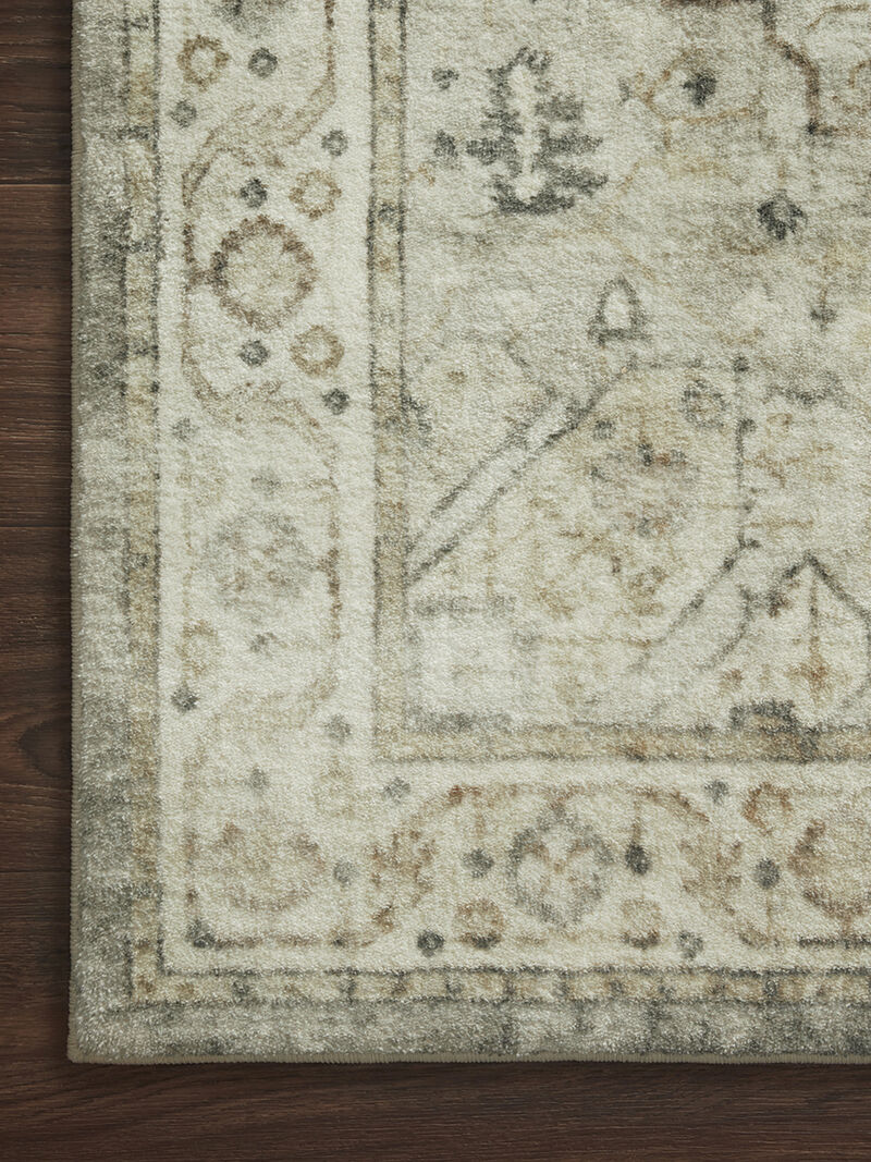 Rosette ROS09 Sage/Beige 3'3" x 5'3" Rug