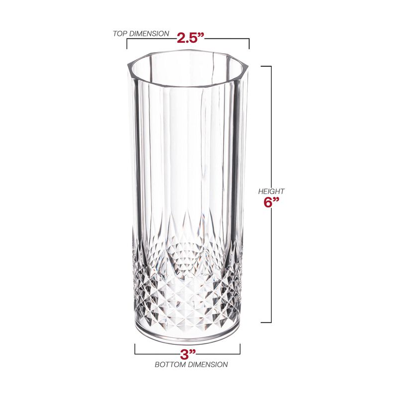 12 oz. High Ball Plastic Glasses (48 Glasses) image number 3