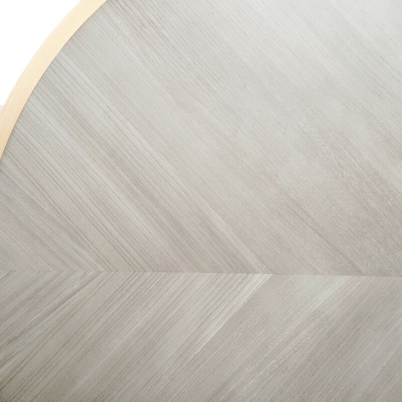 Michael Amini St. Charles Double Pedestal Dining Table -  Dove Gray