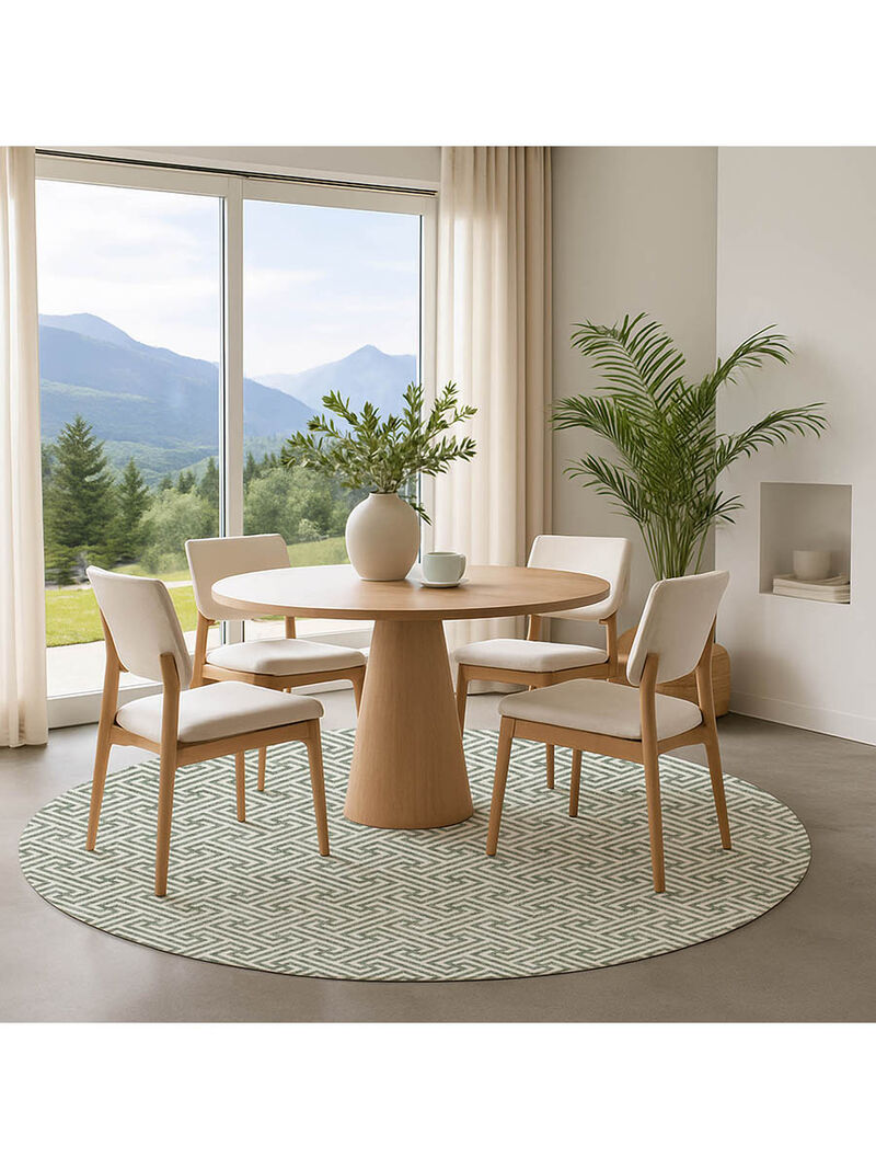 The Reserve TR5 Sage 8' Round Rug