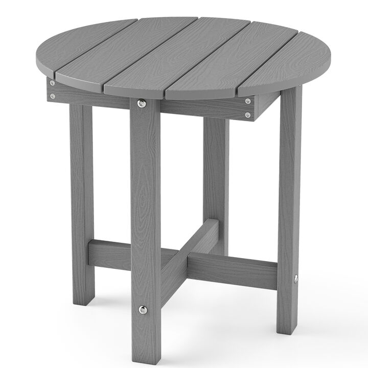 Outdoor HIPS Adirondack Side Table Waterproof Weather Resistant Design