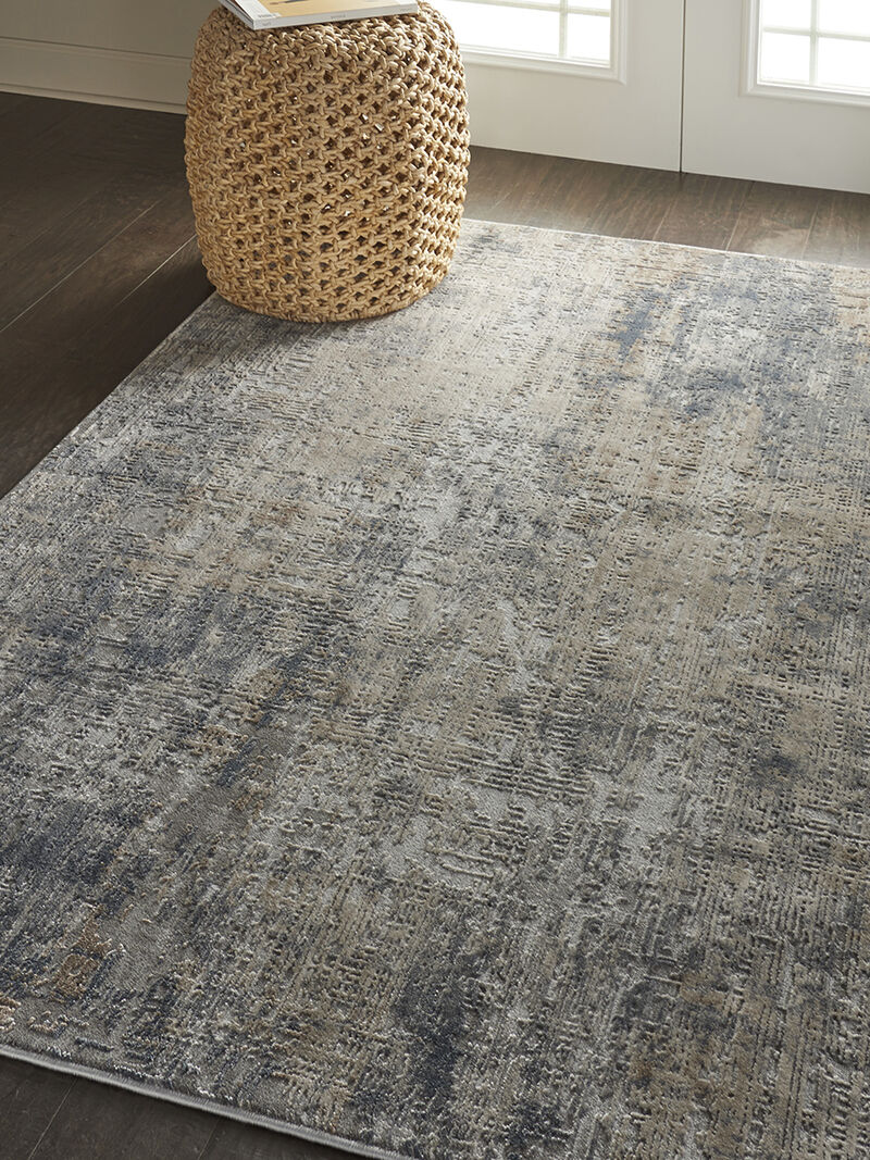 Rustic Textures RUS01 Gray/Beige 3'11" x 5'11" Rug