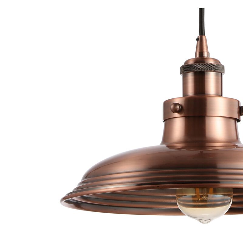 Bedford Adjustable Iron Industrial Rustic LED Pendant