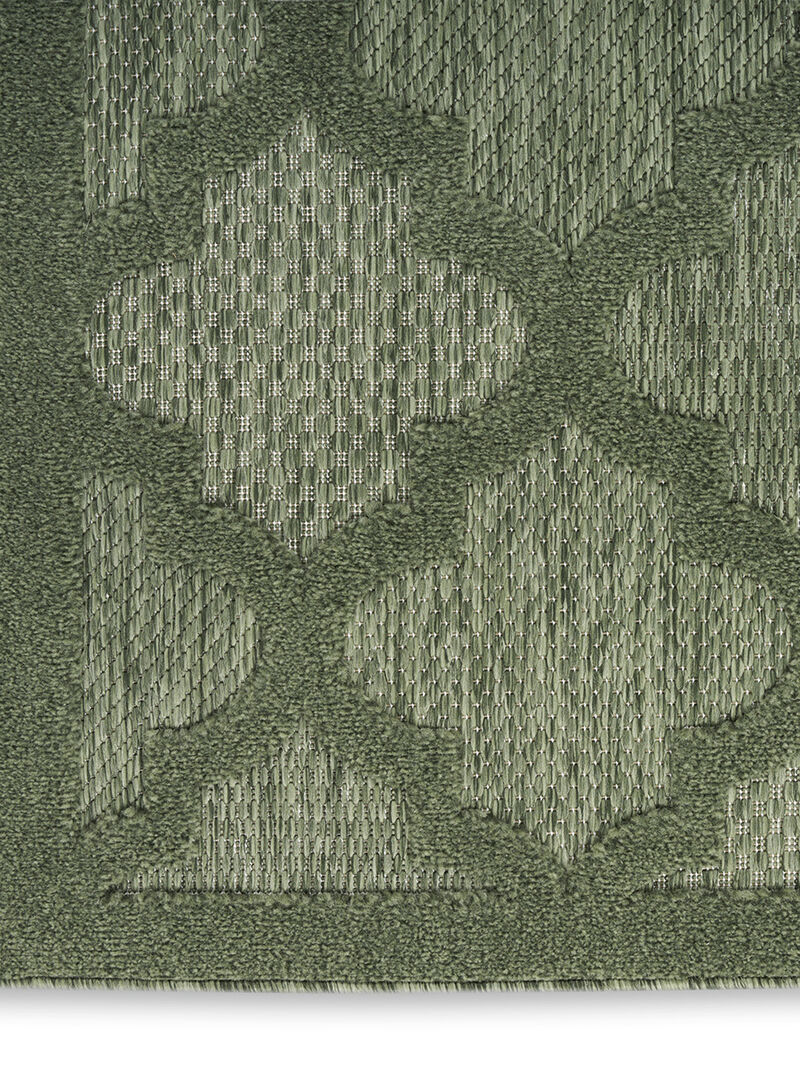 Easy Care NES01 Green 6' x 9' Rug