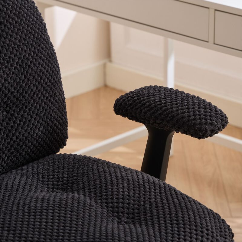 Cross Legged Office Chair with Flip-Up Arms, Adjustable Height Swivel Desk Chair image number 7