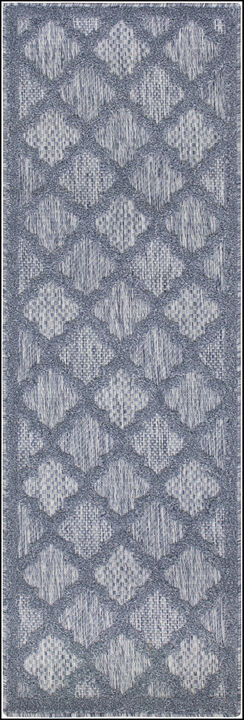 HomeRoots Geometric Indoor Outdoor Area Rug