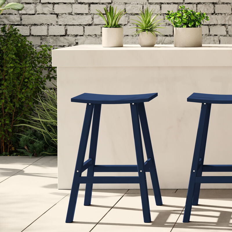 WestinTrends Westintrends 29" height Outdoor / Patio Saddle bar stool image number 1