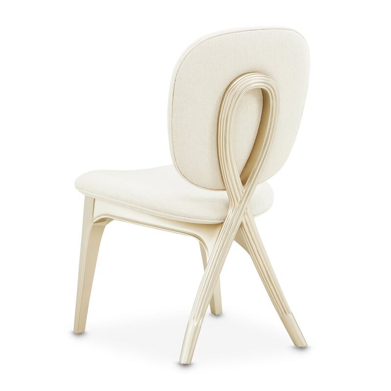 Michael Amini Camellia Field Vanity Chair - Caramel image number 5
